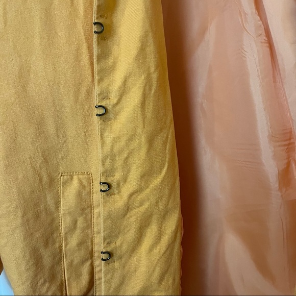 Linen Blend Jacket - Orange - Picture 6 of 6
